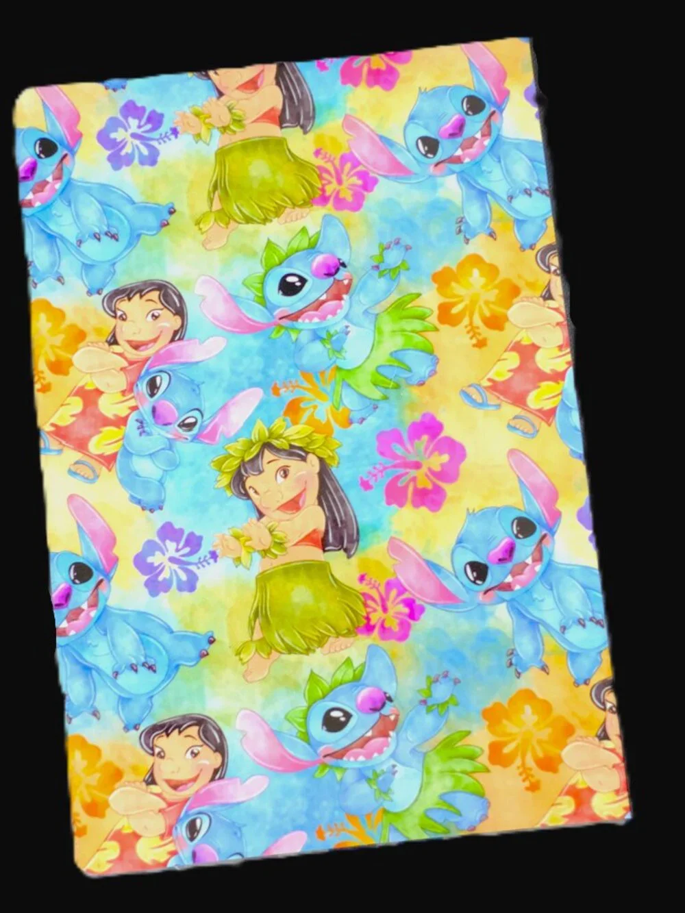 Custom Composition Book & Mini Notebook, Handmade, school, Lilo, Stitch, flowers